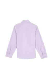 US Polo Assn. Girls' Lilac Long Sleeve Basic Shirt - Image 6