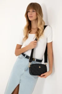 US Polo Assn. Women Black Crossbody Bag
