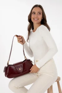 US Polo Assn. Women Burgundy Rugan Tote Bag