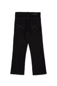 US Polo Assn. Girls' Black slim Flare Jeans Pants - Image 4