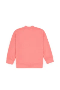 US Polo Assn. Girls' Neon Pink Zippered Knitting Cardigan - Image 5