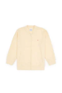 US Polo Assn. Girls' Ecru Zippered Knitting Cardigan - Image 4
