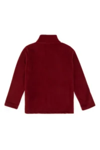 US Polo Assn. Girls' Burgundy Zippered Fleece Sweatshirt - Image 6