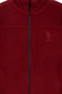 US Polo Assn. Girls' Burgundy Zippered Fleece Sweatshirt - Image 7