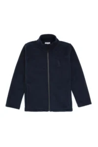 US Polo Assn. Girls' Light Navy Zippered Fleece Sweatshirt - Image 3