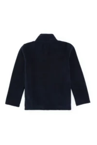 US Polo Assn. Girls' Light Navy Zippered Fleece Sweatshirt - Image 4