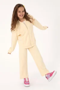 US Polo Assn. Girls' Ecru Sweatpants
