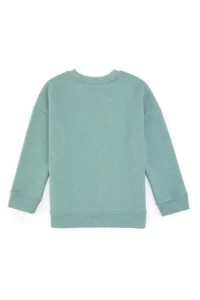 US Polo Assn. Girls' Mint Crew Neck Fleece Sweatshirt - Image 5