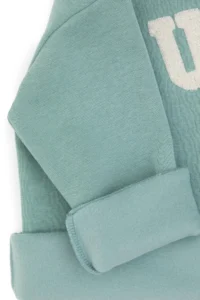 US Polo Assn. Girls' Mint Crew Neck Fleece Sweatshirt - Image 6