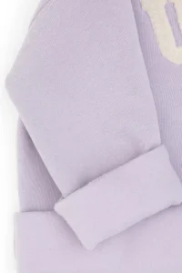 US Polo Assn. Girls' Purple Crew Neck Fleece Sweatshirt - Image 6