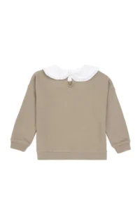 US Polo Assn. Girls' Light Khaki Sweatshirt - Image 4