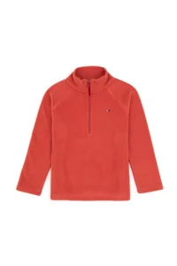 US Polo Assn. Girls' Dusty Rose Fleece Half Zippered Sweatshirt - Image 5