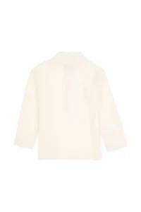 US Polo Assn. Girls' Cream Fleece Half Zippered Sweatshirt - Image 5