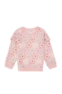 US Polo Assn. Girls' Powder Pink Crew Neck Sweatshirt - Image 4