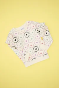 US Polo Assn. Girls' Cream Crew Neck Sweatshirt - Image 3