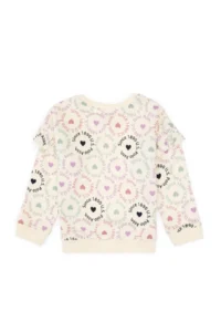 US Polo Assn. Girls' Cream Crew Neck Sweatshirt - Image 5