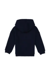 US Polo Assn. Girls' Navy Blue Fleece Hooded Sweatshirt - Image 4
