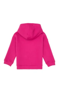 US Polo Assn. Girls' Fleece Hooded Pink Sweatshirt - Image 4