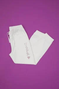 US Polo Assn. Girls' Cream Jogger Sweatpants - Image 2