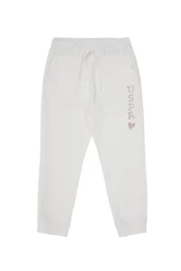 US Polo Assn. Girls' Cream Jogger Sweatpants - Image 4