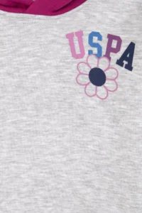 US Polo Assn. Girls' Hooded Fuchsia Sweatshirt - Image 6