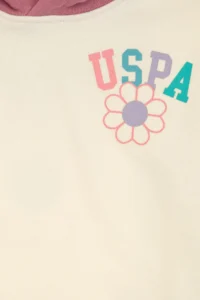 US Polo Assn. Girls' Pink Hooded Sweatshirt - Image 6