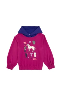 US Polo Assn. Girls' Fuchsia Hooded Sweatshirt - Image 4