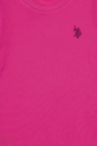 US Polo Assn. Girls' Pink Crew Neck Basic Sweatshirt - Image 5