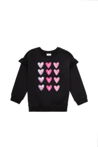 US Polo Assn. Girls' Black Sweatshirt