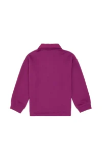 US Polo Assn. Girls' Violet Polo Shirt Collar Sweatshirt - Image 5