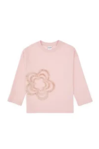 US Polo Assn. Girls' Powder Pink Crew Neck Sweatshirt - Image 4