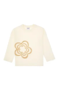 US Polo Assn. Girls' Cream Crew Neck Sweatshirt - Image 4