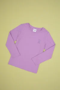 US Polo Assn. Girls' Lilac Crew Neck Basic Sweatshirt - Image 3