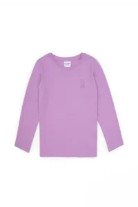 US Polo Assn. Girls' Lilac Crew Neck Basic Sweatshirt - Image 4
