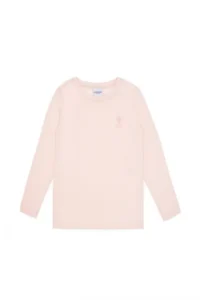 US Polo Assn. Girls' Light Pink Crew Neck Basic Sweatshirt - Image 4