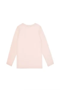 US Polo Assn. Girls' Light Pink Crew Neck Basic Sweatshirt - Image 5