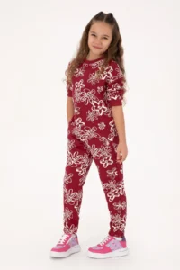 US Polo Assn. Girls' Koyu Raspberry Jogger Sweatpants