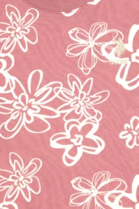 US Polo Assn. Girls' Orchid Floral Patterned Crew Neck Sweatshirt - Image 5