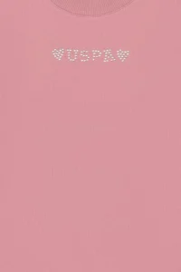 US Polo Assn. Girls' Orchid Crew Neck Sweatshirt - Image 4