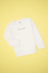 US Polo Assn. Girls' Cream Crew Neck Sweatshirt - Image 3