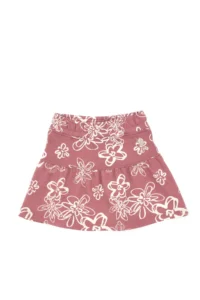 US Polo Assn. Girls' Orchid Floral Patterned Knitting Skirt - Image 3