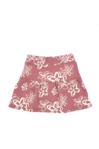 US Polo Assn. Girls' Orchid Floral Patterned Knitting Skirt - Image 4