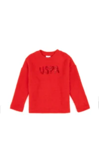 US Polo Assn. Girls' Red Sweatshirt
