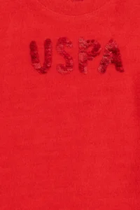 US Polo Assn. Girls' Red Sweatshirt - Image 5