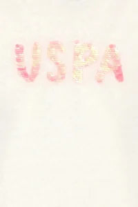 US Polo Assn. Girls' Cream Sweatshirt - Image 4