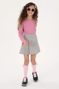 US Polo Assn. Girls' Pink Crew Neck Sweatshirt - Image 2