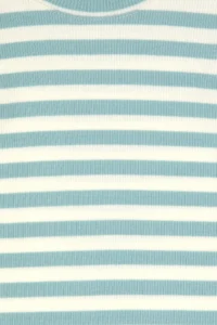 US Polo Assn. Girls' Mint Striped Crew Neck Sweatshirt - Image 6