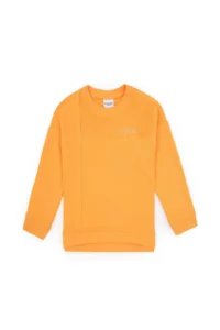 US Polo Assn. Girls' Orange Crew Neck Sweatshirt - Image 4