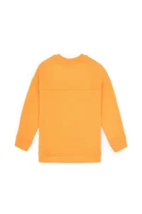US Polo Assn. Girls' Orange Crew Neck Sweatshirt - Image 5