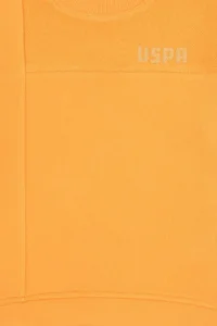 US Polo Assn. Girls' Orange Crew Neck Sweatshirt - Image 6